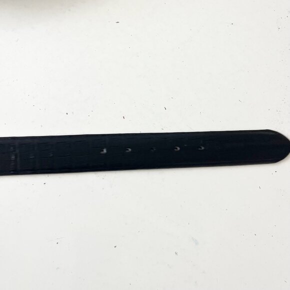 Rod Patrick Boots Mens Western Belt 1.5" Straight End Sz 30 Black Caiman Leather - Picture 8 of 10